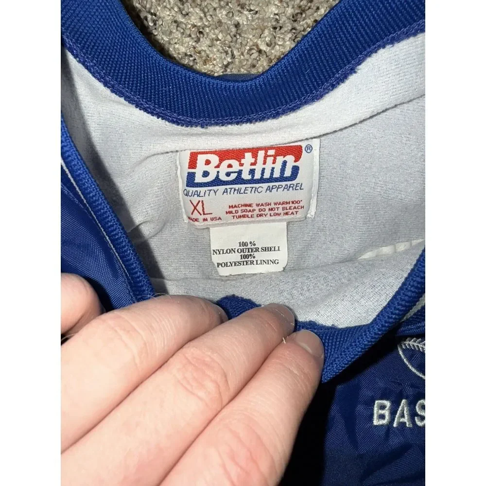Vintage Duke Blue Devils Team Issue Baseball Warm Up Pullover‎ Men's XL #22